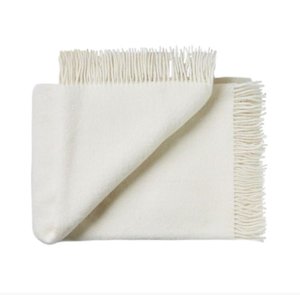 Linen - household: NZ LAMBSWOOL Throw NEVIS SNOW