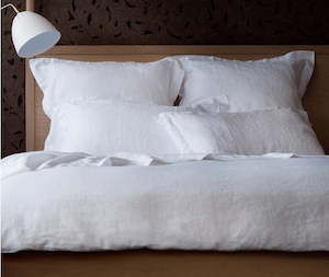 VIDA PURE LINEN Sheets WHITE LUXURY