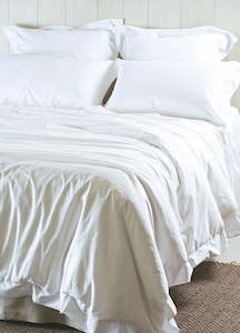 Italian Cotton White Duvet Cover AJOUR