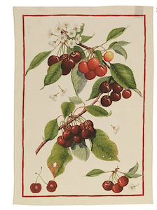 Linen Tea Towel CHERRY Made in Italy