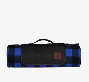 Swanndri Picnic Rug Blue/Black Check