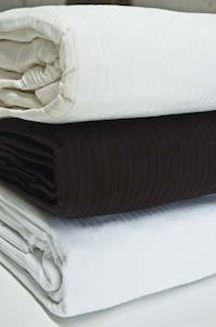 Quilted Cotton Valance Black, White or Ivory