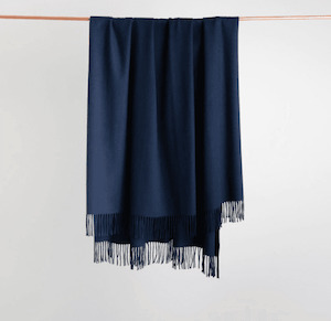 Cashmere Merino Throw MIDNIGHT INK