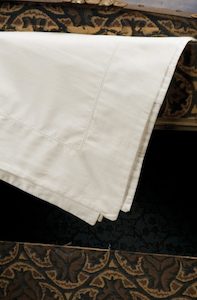 ITALIAN COTTON Sheets Ajour IVORY Hemstitch