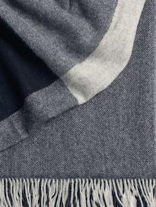 Wool Throw Riverton Navy