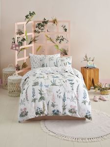 Fairy Flowers Duvet Cover Set