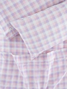 Gingham Flat Sheet