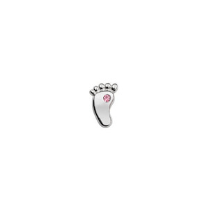 Jewellery: Footprint (Pink CZ) - My Journey