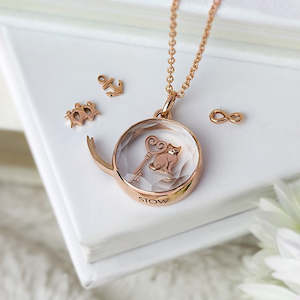 Medium Faceted Rose Gold Locket