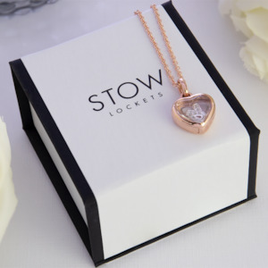 Petite Rose Gold Heart Locket