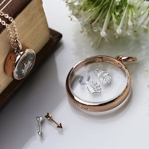 Large Rose Gold Locket