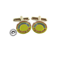 Rainbow cufflinks