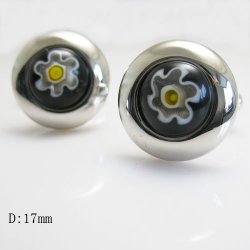 Flower power cufflinks