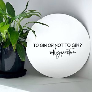 To gin or not to gin, silly question WHITE