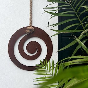 Corten koru art LARGE