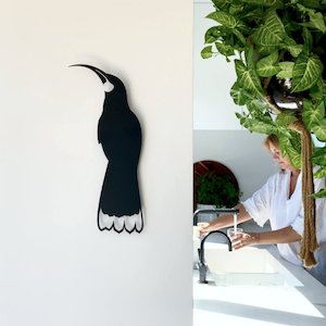 Nz Gifts: Huia bird silhouette