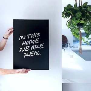 All Wall Art: In this home, we are real