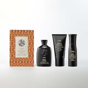 ORIBE Signature Style Travel Set 2024（Shampoo+Conditioner+Heat Styling Spray）