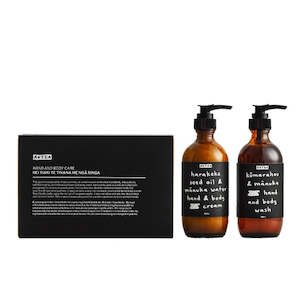 Aotea Hand & Body Care Pack (Kūmarahou & Mānuka Hand & Body Wash, Harakeke See…