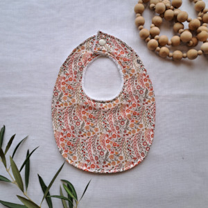 Little Acorn Liberty Bib 'Naiad' - Apricot