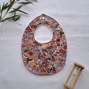 Little Acorn Liberty Bib 'Margaret Annie' - Rust