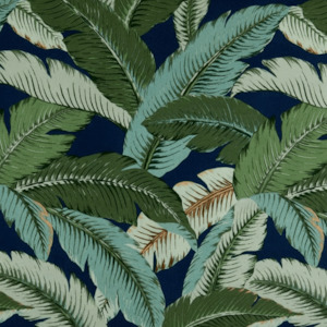 Swaying Palms Navy Outdoor Fabric