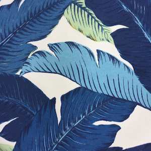 Tropical Blue Outdoor Fabric