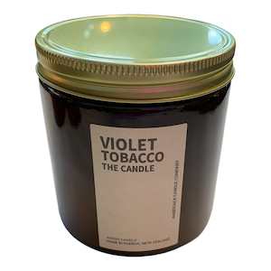 Amberjack: Violet Tobacco Soy Candle Large