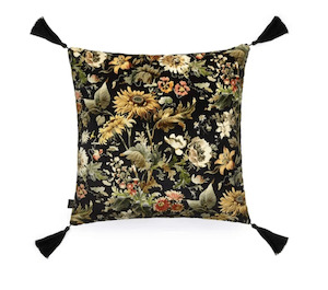 House Of Hackney: Avalon Noir Velvet 60x60cm Cushion