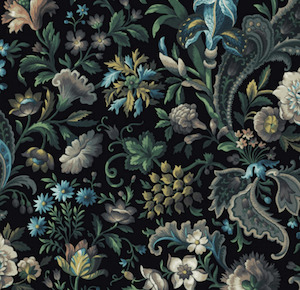 House Of Hackney: Florika Velvet Onyx Fabric PRE ORDER