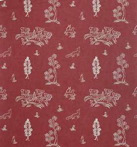 Friendly Folk Huntsman Red Fabric