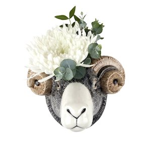 Quail Ceramics: Swaledale Sheep Wall Vase