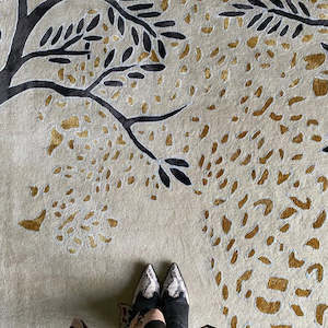 Leopard Gold Hand Tufted Rug PRE ORDER