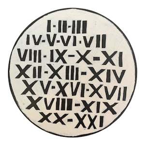 Roman Numerals I-XXI Wall Art