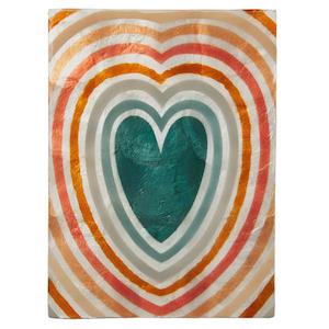 Golden Heart Tile Wall Art