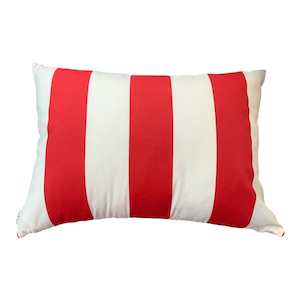 Cabana Red Stripe 55x40cm Outdoor Cushion