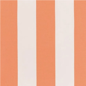 Cabana Orange Stripe Outdoor Fabric