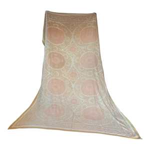 Latte Vintage Suzani Throw