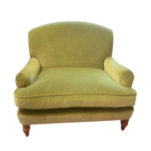 Armchairs Occasional Chairs: Otis Oversized Charleston Armchair Gold Velvet