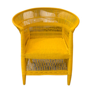 Malawi Cane Chair - Yellow