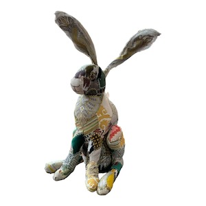 Handmade Patchwork Bunny Emerald