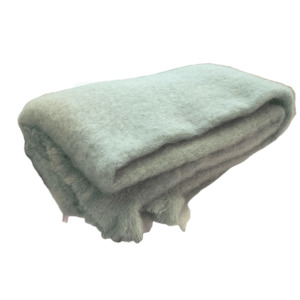 Windermere Mint Mohair Throw