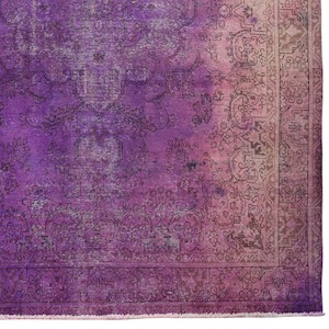 Purple Vintage Overdyed Persian Rug