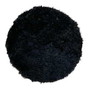 Sheepskins: Sheepskin Stool Pad Short Black