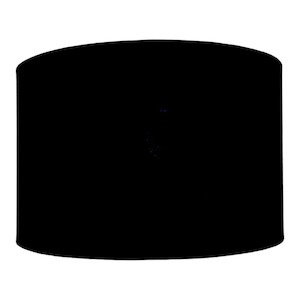 Lamp Shades: Black 16" Drum Lampshade