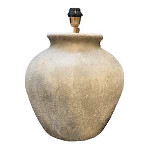 Stone Mediterranean Lamp Base