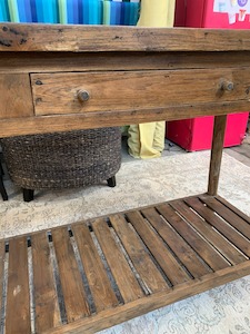 Sleigh Console Table