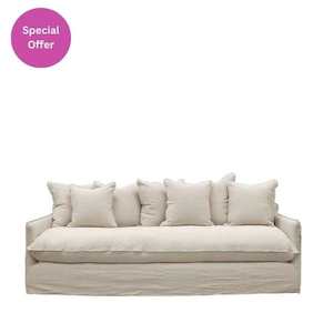 Lotus Slipcover 3 Seater Sofa