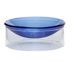 Hubsch Flow Bowl Blue