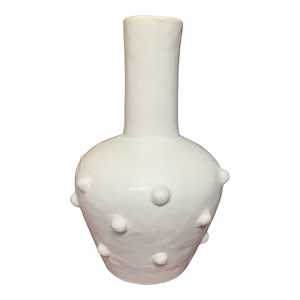 White Dot Vase